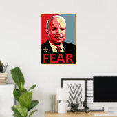 Poster John McCain - La peur (Bureau à domicile)