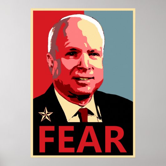 Poster John McCain - La peur (Devant)