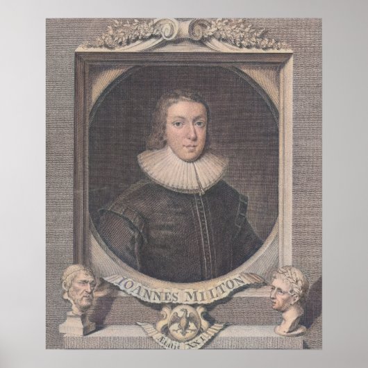 Poster John Milton - Poète (Devant)