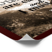 Poster John Muir cite l'affiche The Mountains Art Calling (Coin)