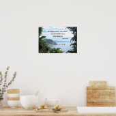 Poster John Muir : "Entre deux pins est une porte" (Cuisine)