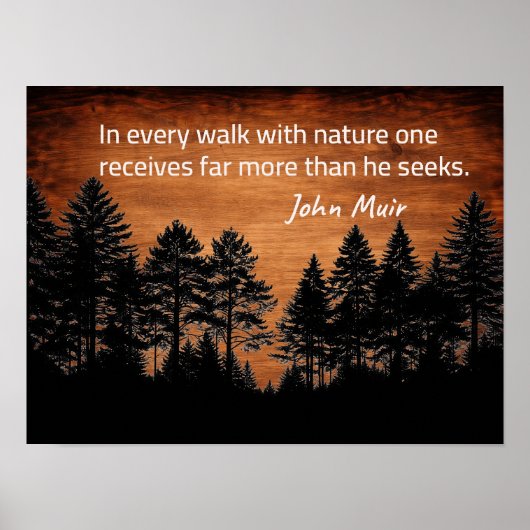 Poster John Muir quote (Devant)