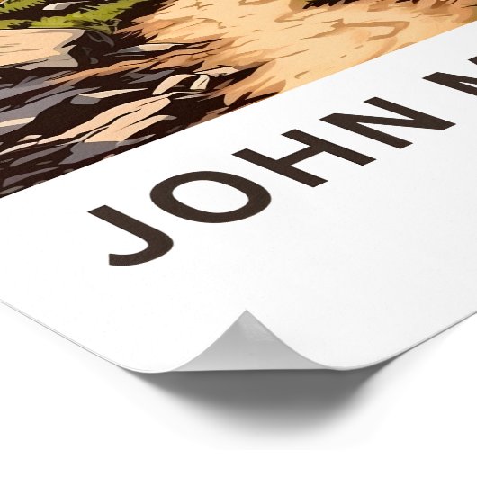 Poster John Muir Trail California Travel Print (Coin)