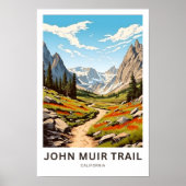 Poster John Muir Trail California Travel Print (Devant)