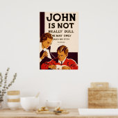 Poster John n'est pas vraiment triste (Cuisine)