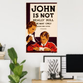 Poster John n'est pas vraiment triste (Bureau à domicile)