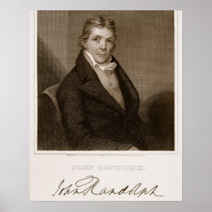 Poster John Randolph (1773-1833) gravé par Thomas B. We