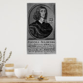 Poster John Selden, 1672 (Cuisine)