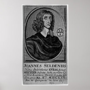 Poster John Selden, 1672