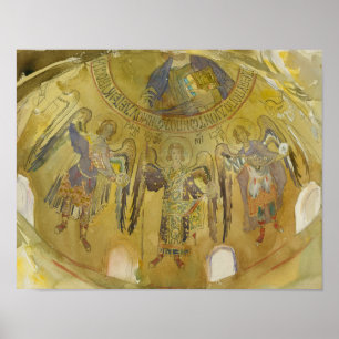 Poster John Singer Sargent - Angels, Mosaic, Palatine