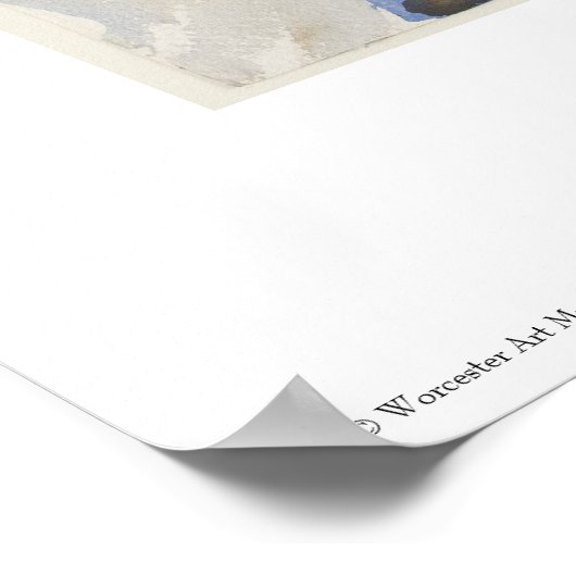 Poster John Singer Sargent Aquarelle - Mer (Coin)