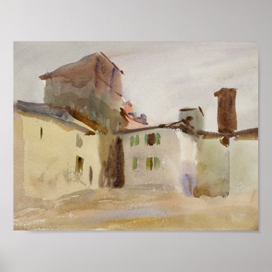 Poster John Singer Sargent - Borgo San Lorenzo (Devant)