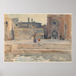 Poster John Singer Sargent Campo dei Frari, Venice Italie