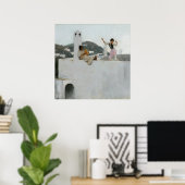 Poster John Singer Sargent - Capri Girl Sur Un Toit (Bureau à domicile)