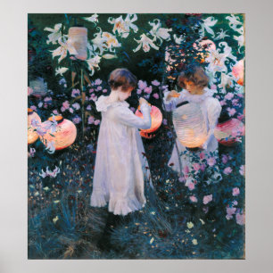 Poster John Singer Sargent Carnation Lily Lily Rose