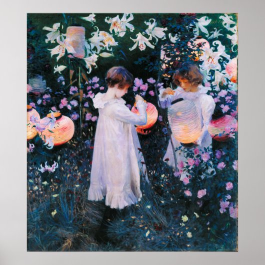 Poster John Singer Sargent Carnation Lily Lily Rose (Devant)