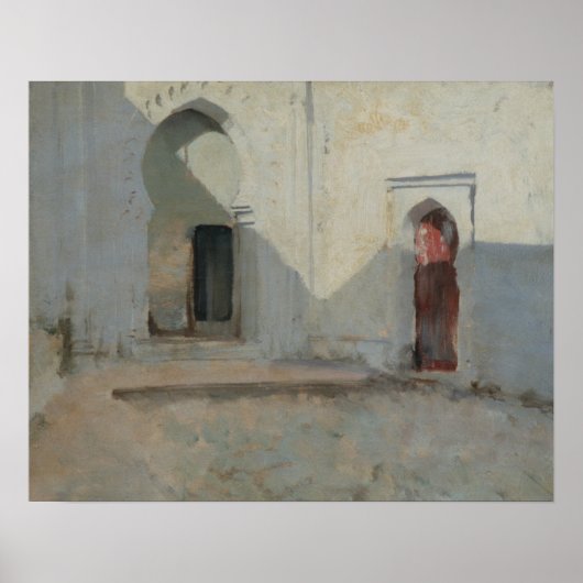Poster John Singer Sargent - Cour, Tetuan, Maroc (Devant)