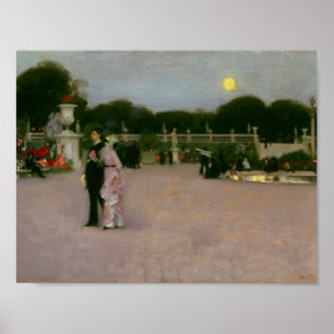 Poster John Singer Sargent - Dans le jardin du Luxembourg
