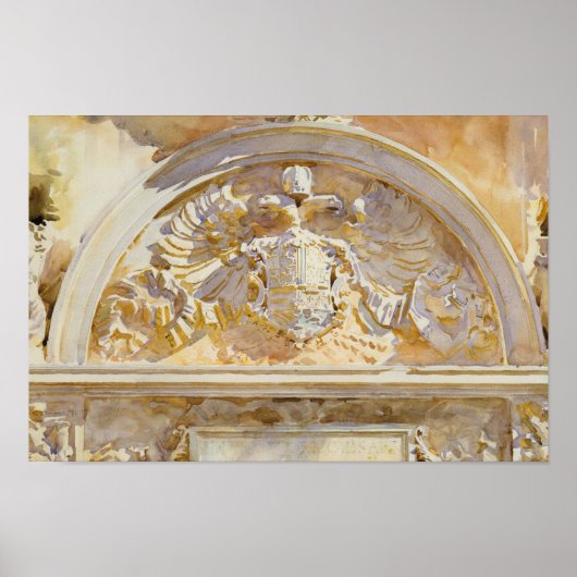 Poster John Singer Sargent - Escutcheon de Charles V (Devant)