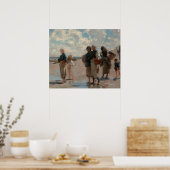 Poster John Singer Sargent Fishing pour huîtres (Cuisine)