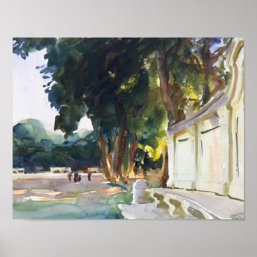 Poster John Singer Sargent - Le midi espagnol, Aranjuez (Devant)