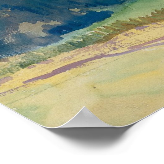 Poster John Singer Sargent - Open Valley, Dolomites (Coin)