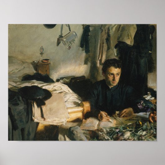 Poster John Singer Sargent - Padre Sebastiano (Devant)