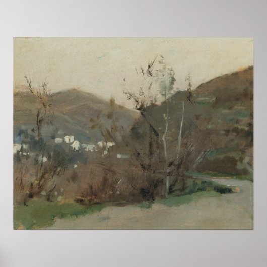 Poster John Singer Sargent - Paysage espagnol (Devant)