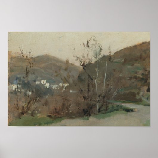 Poster John Singer Sargent - Paysage espagnol (Devant)