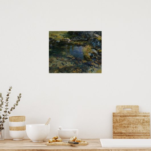 Poster John Singer Sargent - Piscine alpine (Cuisine)