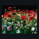 Poster John Singer Sargent Poppies Art<br><div class="desc">Poppies est un beau tableau de fleurs édouardiennes de l'époque par le peintre-portrait américain John Singer Sargent, en 1886 montrant des fleurs de pavot rouge contre un ciel sombre peint dans un style impressionniste avec de grandes touches de brosse. Il était un peintre portraitiste d'un réalisme exceptionnel, mais son travail...</div>