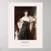 Poster John Singer Sargent Portrait de Lady Helen Vincent (Devant)