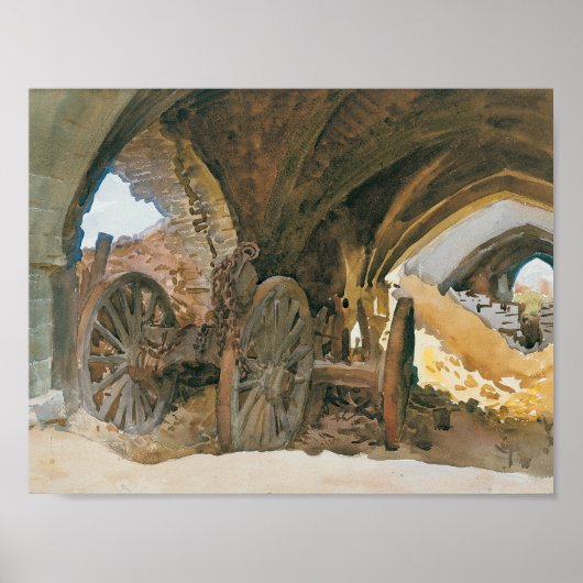 Poster John Singer Sargent - Roues dans la voûte (Devant)