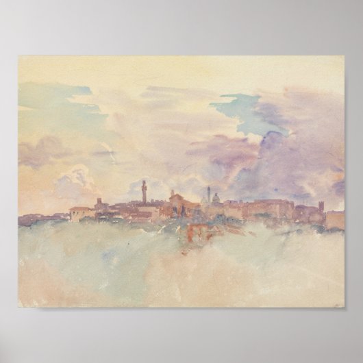Poster John Singer Sargent - Siena (Devant)