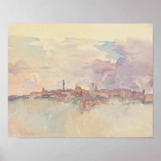 Poster John Singer Sargent - Siena (Devant)