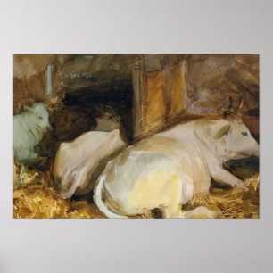 Poster John Singer Sargent - Trois Oxen