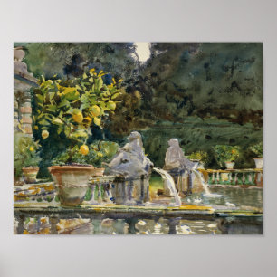 Poster John Singer Sargent - Villa di Marlia, Lucca