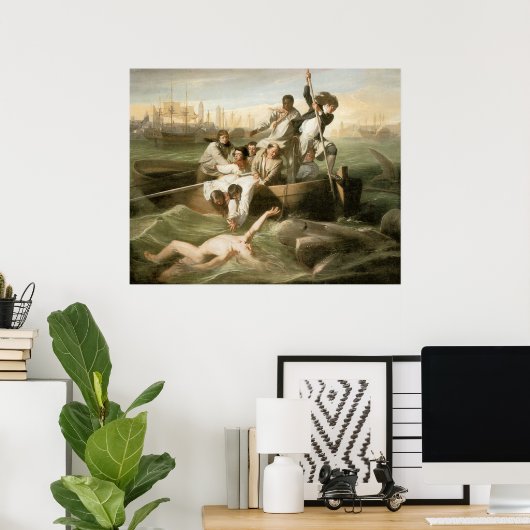 Poster John Singleton Copley Watson et le requin (Bureau à domicile)
