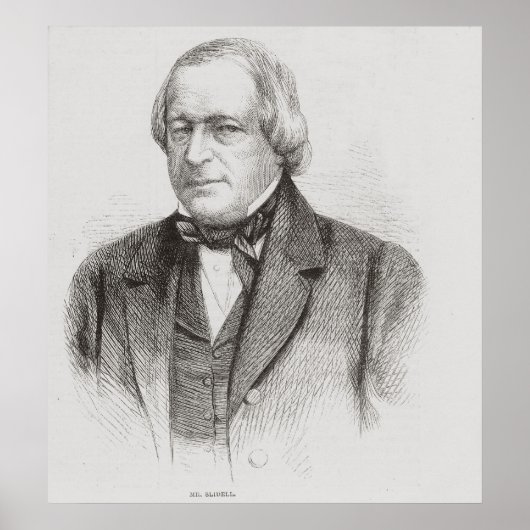 Poster John Slidell, 1861 (Devant)