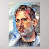 Poster John Steinbeck Portrait (Devant)