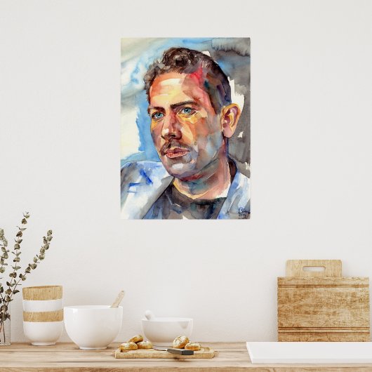 Poster John Steinbeck Portrait (Cuisine)