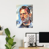 Poster John Steinbeck Portrait (Bureau à domicile)