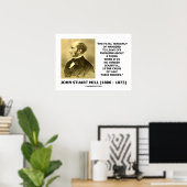 Poster John Stuart Mill Fatal Tendency Cause Half Errors (Bureau à domicile)
