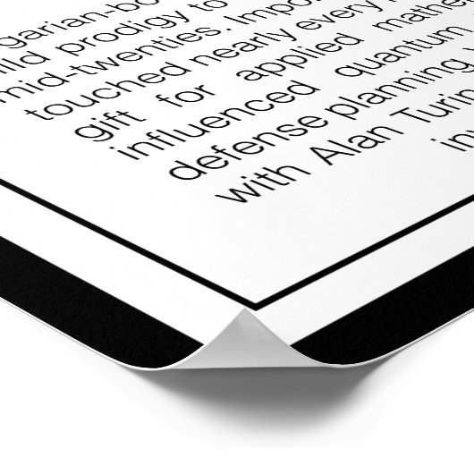 Poster John von Neumann (Coin)