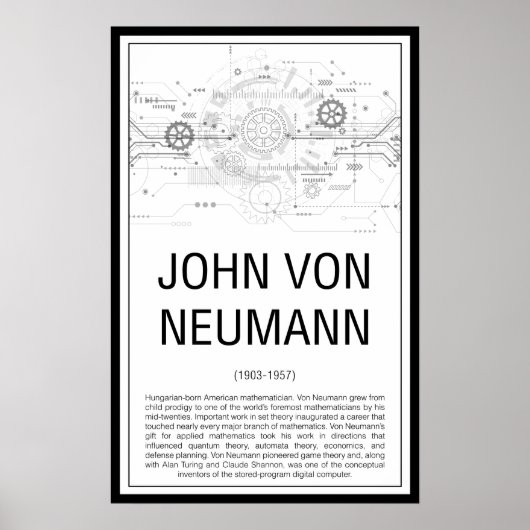 Poster John von Neumann (Devant)