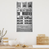 Poster John Wilkes Booth Recherché (Cuisine)