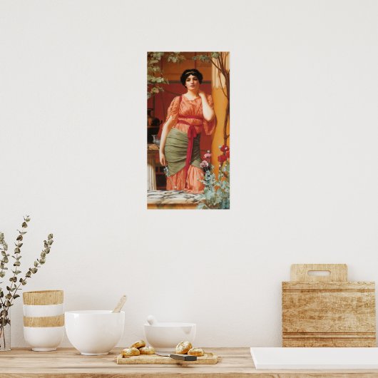 Poster John William Godward - Nerissa (Cuisine)