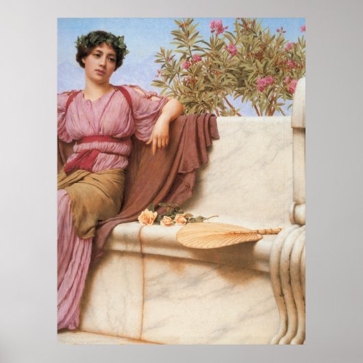 Poster John William Godward - Tranquillité 1914 (Devant)