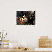 Poster John William Waterhouse La Dame de Shalott (Cuisine)