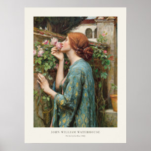 Poster John William Waterhouse L'âme du Rose 1908